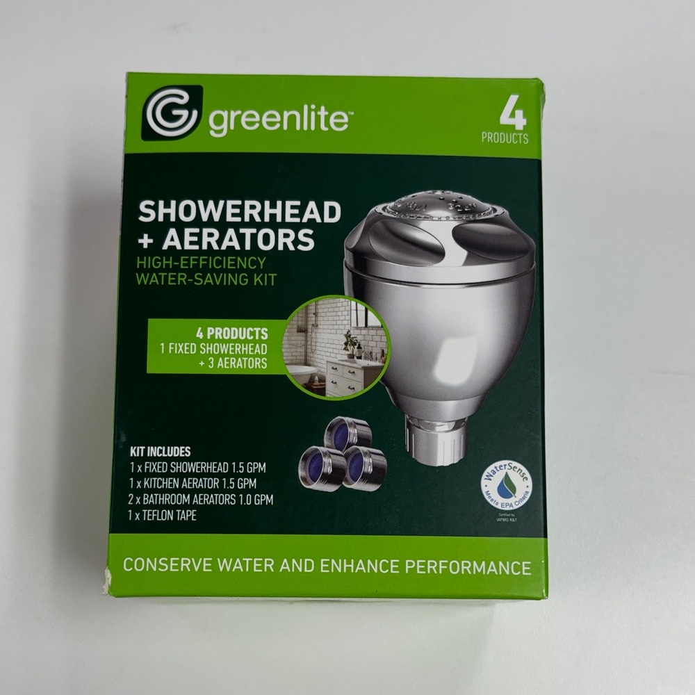 Silver Showerhead and Aerators Kit
